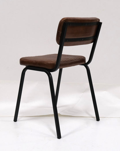 Astoria spisebordsstol - quiltet læder
